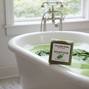 Image of Spinach Soap (with clary sage)