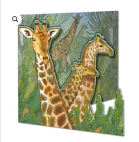 Giraffe greetings card 