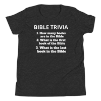 Image 3 of Unisex Youth Short Sleeve T-Shirt (Bible trivia 1)