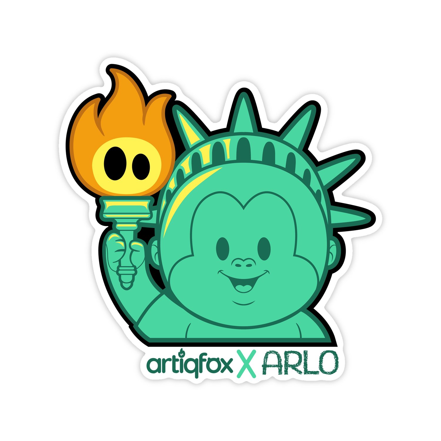 Image of Artiqfox X Arlo Collab Sticker