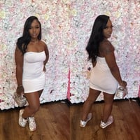 Image 1 of white tub dress