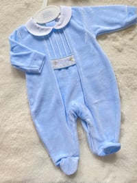 Image 1 of Blue ‘George’ sleepsuit 