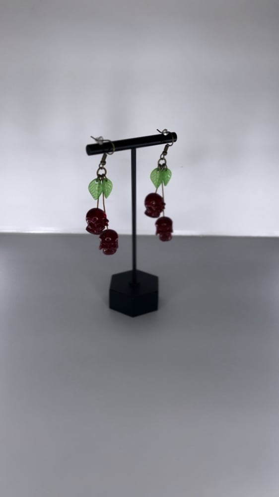 Image of Sugar Skull Earrings - Cherry's 