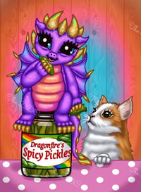 Image 1 of Crazy for Pickles Full Size Diamond Painting by Emma Casey