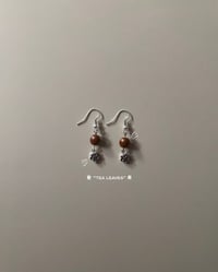 Handmade Bead Earrings - “Tea Leaves”