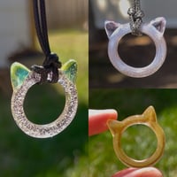 Image 4 of Kitty Ring Necklace Pendants
