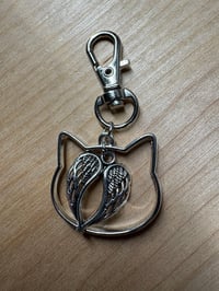 Image 2 of Wings of Whiskers Keychain