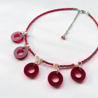 Image 1 of Red Donut Necklace