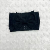 Black Eyelet Headwrap