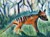 Standing thylacine