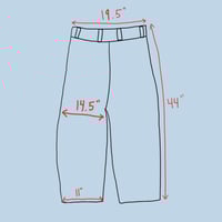 Image 5 of CRAZY STITCHING EXTRA-BAGGY TECHNICAL LIZARD PANTS