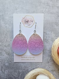Image 5 of Holographic Cracked Egg Earrings