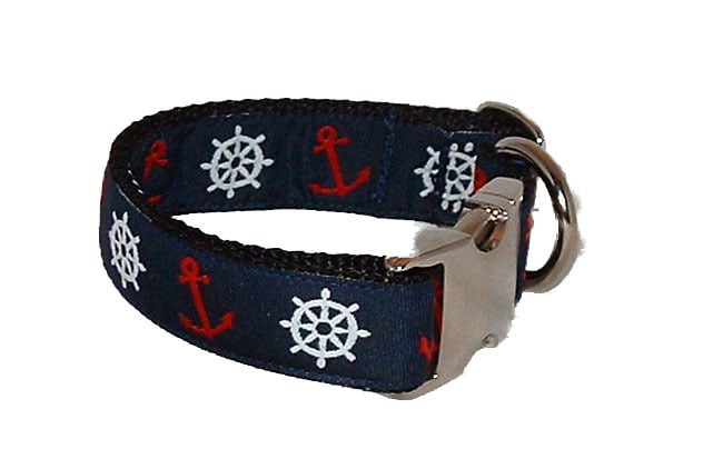 Anchor Away!! Dog Collar