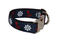 Image 1 of Anchor Away!! Dog Collar