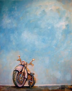 Image of Motorcycle in Blue