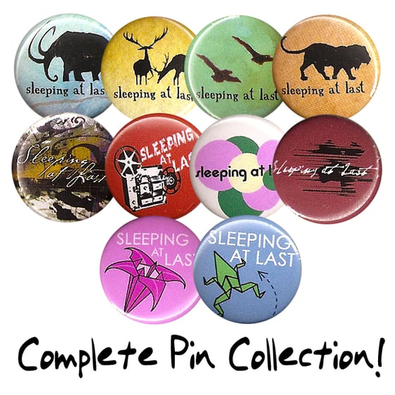 Image of Complete 1" Pin Collection (10 Pins)