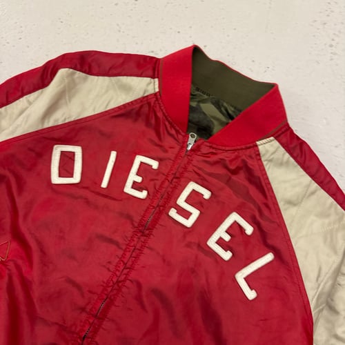 Image of 2000s Reversible Nylon Diesel Bomber Jacket, Size Medium
