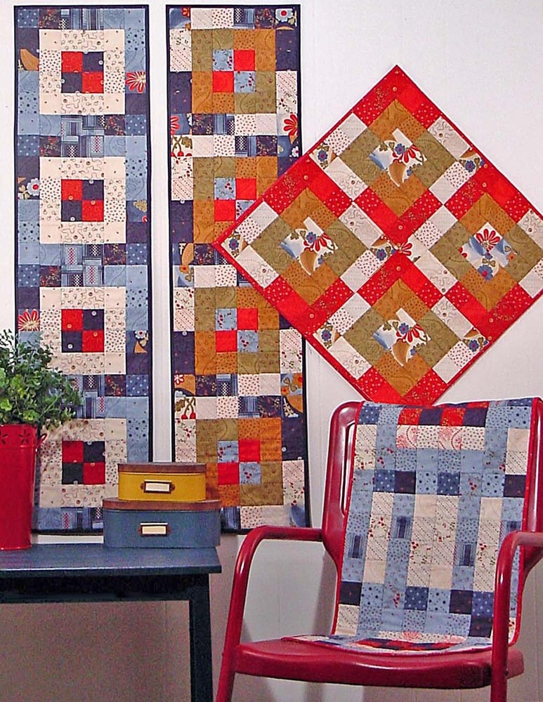 Fat Quarter Table Runner Pattern Q110 PDF Pattern Out Of The Blue Quilts