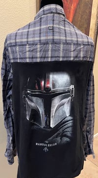 Vintage Blue/White Cotton Shirt Star Wars