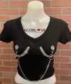 Boobies and Chains Crop top Tshirt 