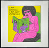 “Not Impressed” Risograph Print