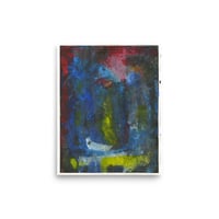 Abstract No 4 - Palette Knife Painting - Acrylic on Paper - 8x10 print