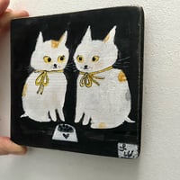 Image 4 of Original painting on wood-kitty kitty 