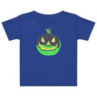Image 2 of Baby jersey t-shirt - Jack O Lantern Vintage Green-Black