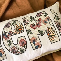Image 4 of Vintage Australian floral personalised name cushion 