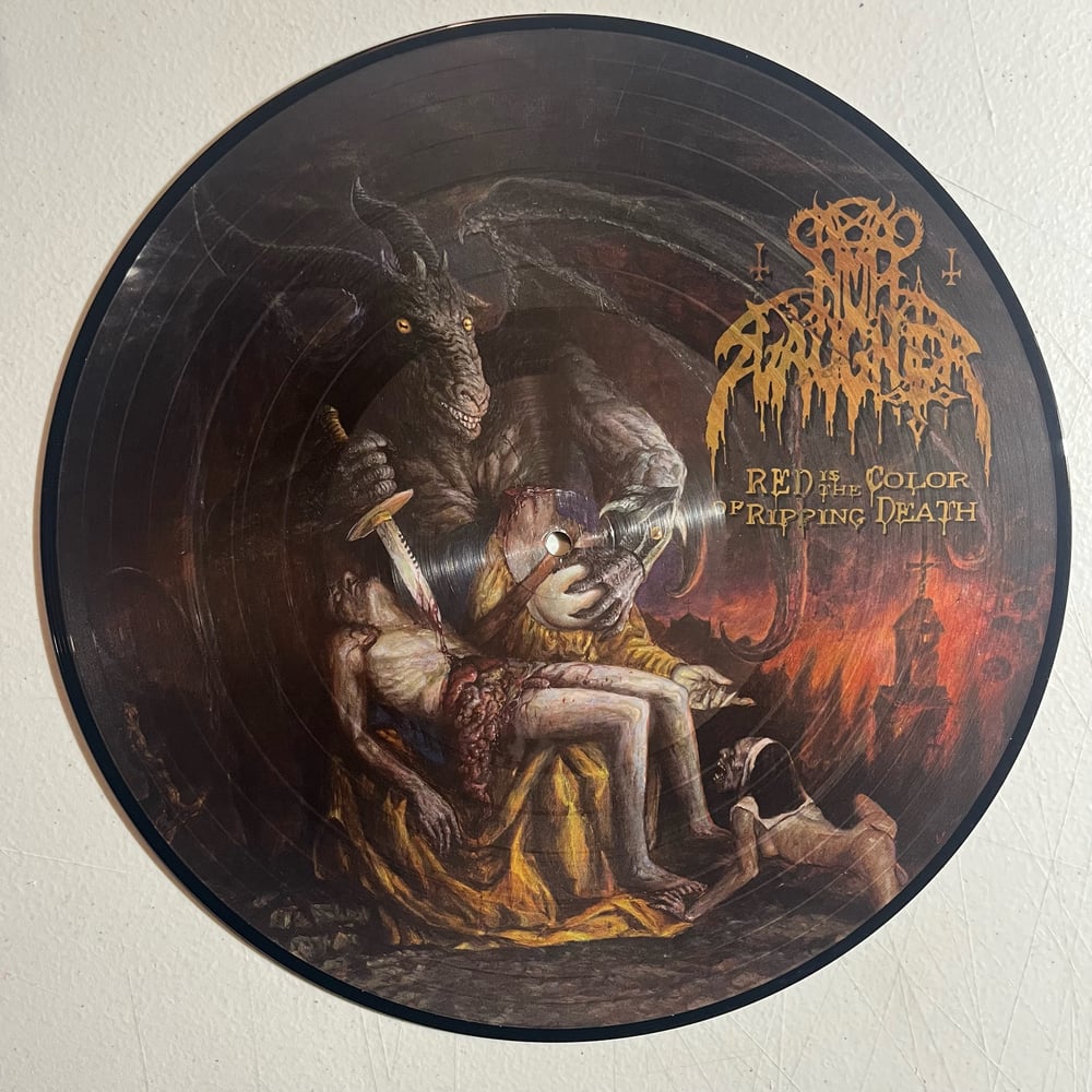 NunSlaughter - "Red is the Color of Ripping Death" 12" Picture Disc vinyl LP