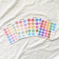 Image 1 of Rainbow stars stickers