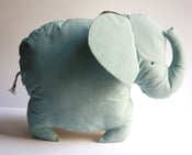 Image of Earth Friendly Toy Elephant / Vintage Baby Blue