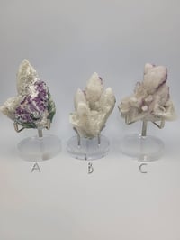 Image 1 of Candle Quartz with Fluorite Small Crystal Specimen - 3 Styles