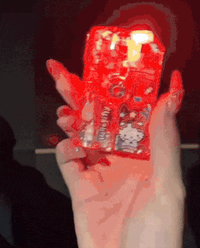 Image 1 of Luminous Fingertip Spinner Folding LighterTransparent Rotating