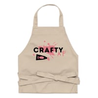 Image 5 of Crafty AF organic cotton apron for art & crafts