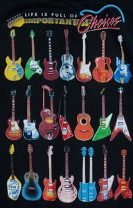 Image of guitar choices