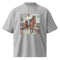 Image 5 of Horse Unisex oversized high neck t-shirt