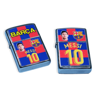 Image 1 of Pair of Messi Barcelona Zippo Style Lighter