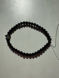 Image 4 of Black agate bracelet 极细黑玛瑙手链