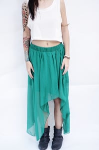 Image of THE ADALINE SKIRT IN GREEN