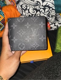 Image 1 of Mens Wallet All Black & Gray Monogram