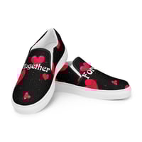 Image 2 of Men’s Valentines slip on canvas shoes