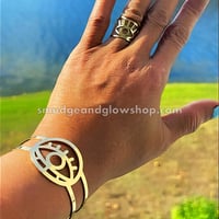 Image 2 of NEW* Evil Eye Bangle & Ring Set