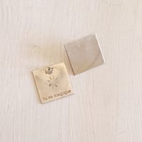 Image 1 of BOUCLE CARRÉE ARGENT