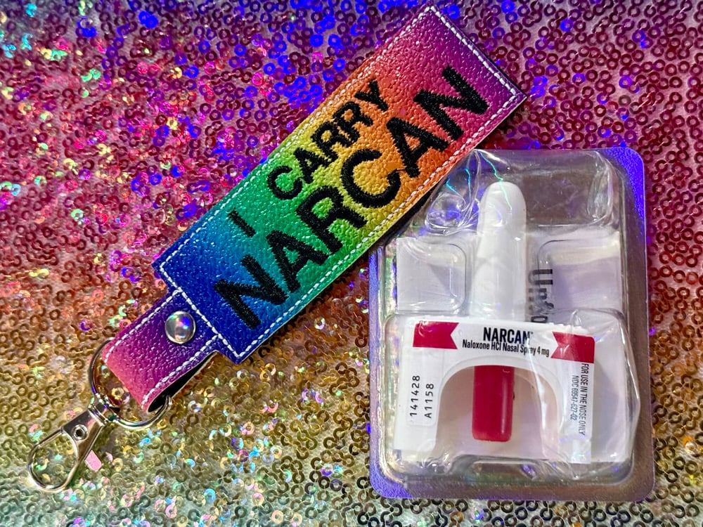 Image of Embroidered Tag: I Carry Narcan