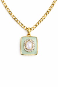 Image 1 of Timeless Mint Pendant Necklace 