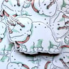 Snow Dino Sticker