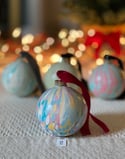 Marbled Ornaments - Cheer