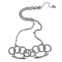Image 1 of handcuff knuckle necklace 
