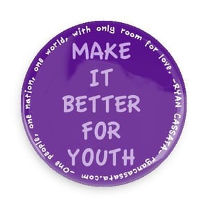 Image of Hands of Hate/Make It Better 4 Youth PURPLE PIN